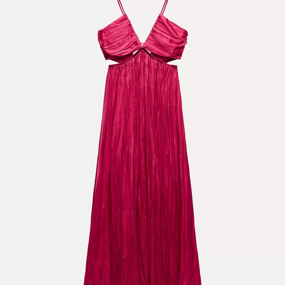 Zara Vibrant Pink Maxi Dress